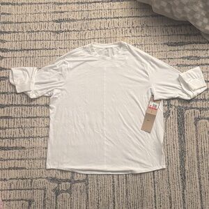 Nike White Long Sleeve Top